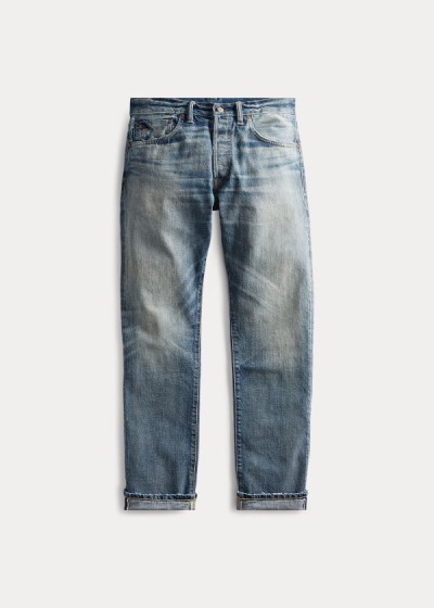 Men's Ralph Lauren Low Straight Selvedge Jeans | 649328PAF